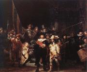 Rembrandt van rijn the night watch oil painting